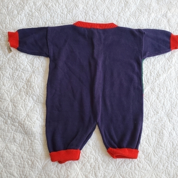 Vintage 90s Knit Farm Animals Oversized Jumper 100% Cotton 1990s Kitsch - Picture 14 of 16